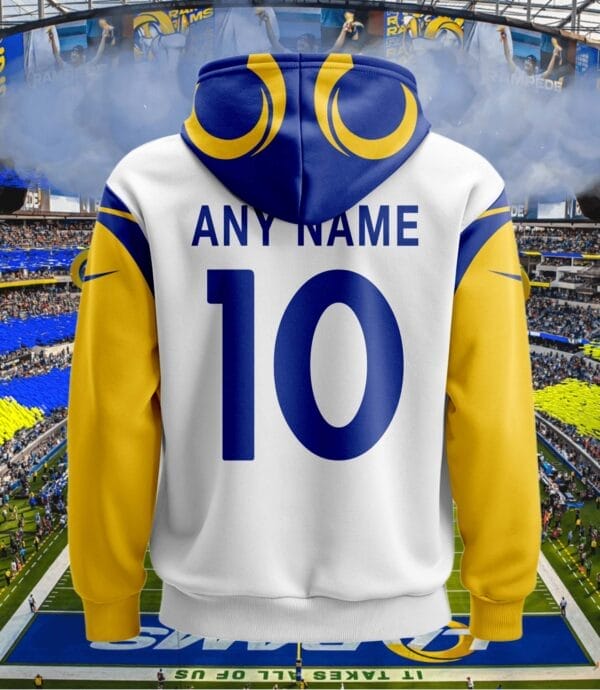 Los Angeles Rams New Personalized Football Hoodie Style Jersey AMCJSHD000041 - Image 3