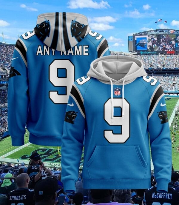 Carolina Panthers New Personalized Football Hoodie Style Jersey AMCJSHD000048