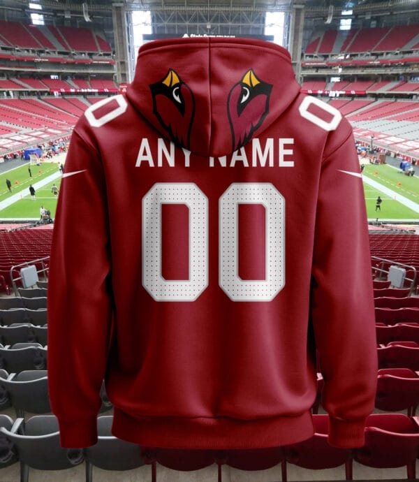 Arizona Cardinals New Personalized Football Hoodie Style Jersey AMCJSHD000045 - Image 3