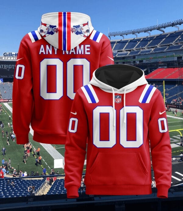 New England Patriots New Personalized Football Hoodie Style Jersey AMCJSHD000003