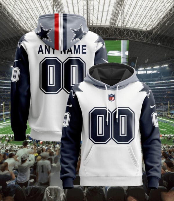 Dallas Cowboys New Personalized Football Hoodie Style Jersey AMCJSHD000068