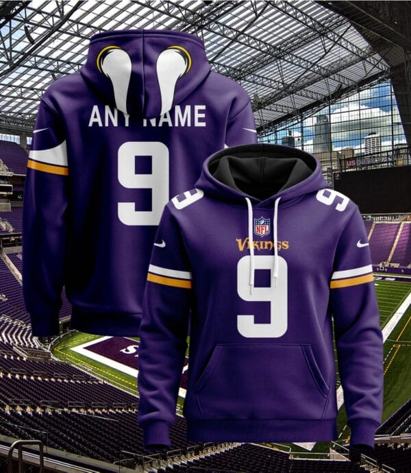 Minnesota Vikings New Personalized Football Hoodie Style Jersey AMCJSHD000081