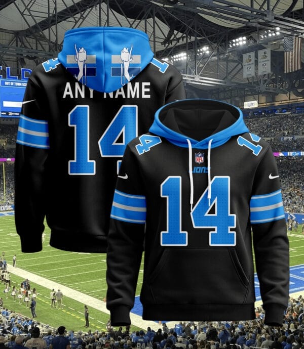 Detroit Lions New Personalized Football Hoodie Style Jersey AMCJSHD000072