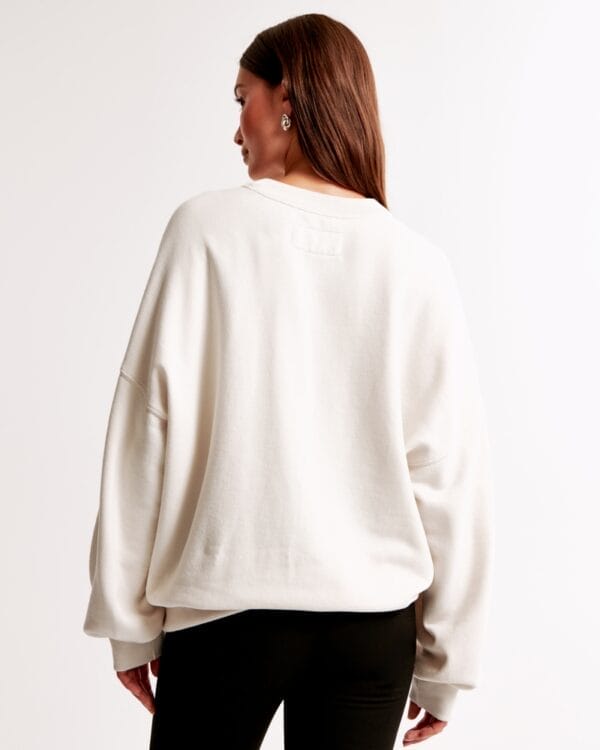 Kansas City Chiefs Graphic Oversized Sunday Women Sweatshirt Crew AMCWSS0024 - Image 3