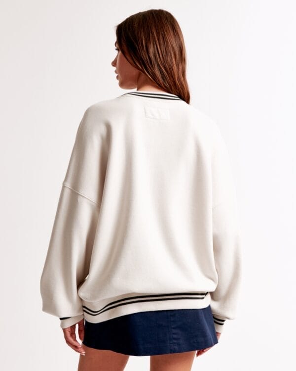 Dallas Cowboys Graphic Oversized Sunday Women Sweatshirt Crew AMCWSS0006 - Image 3