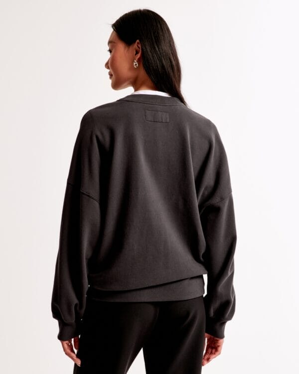Minnesota Vikings Graphic Oversized Sunday Women Sweatshirt Crew AMCWSS0021 - Image 3