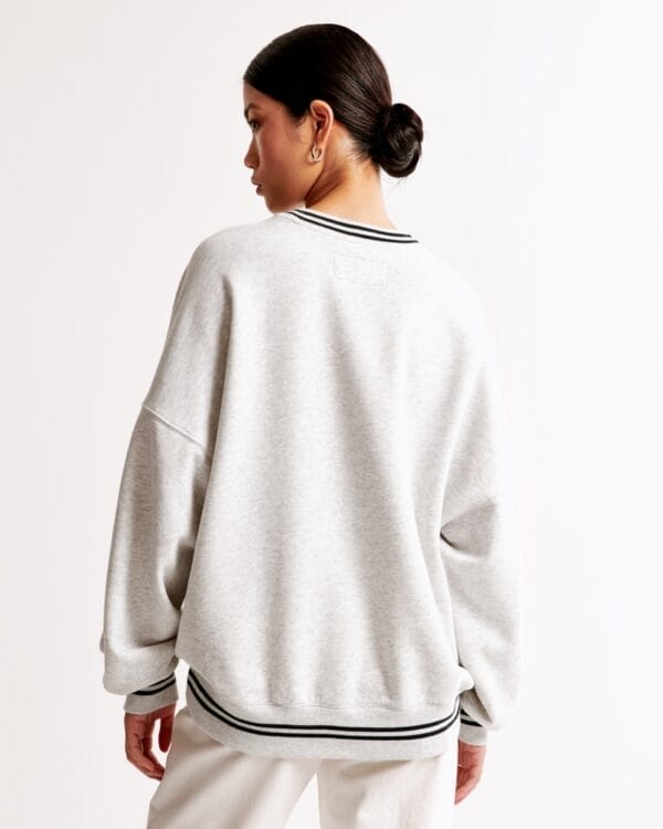 Detroit Lions Graphic Oversized Sunday Women Sweatshirt Crew AMCWSS0016 - Image 3