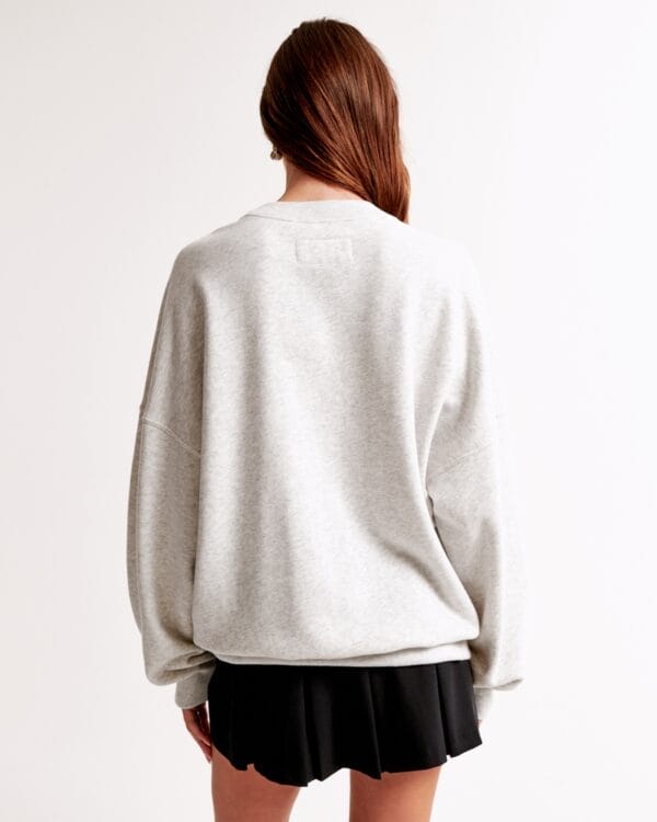 Houston Texans Graphic Oversized Sunday Women Sweatshirt Crew AMCWSS0012 - Image 3