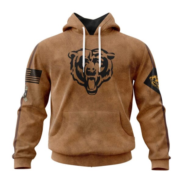 Chicago Bears Personalized Salute To Service Club Hoodie AMCHD000021