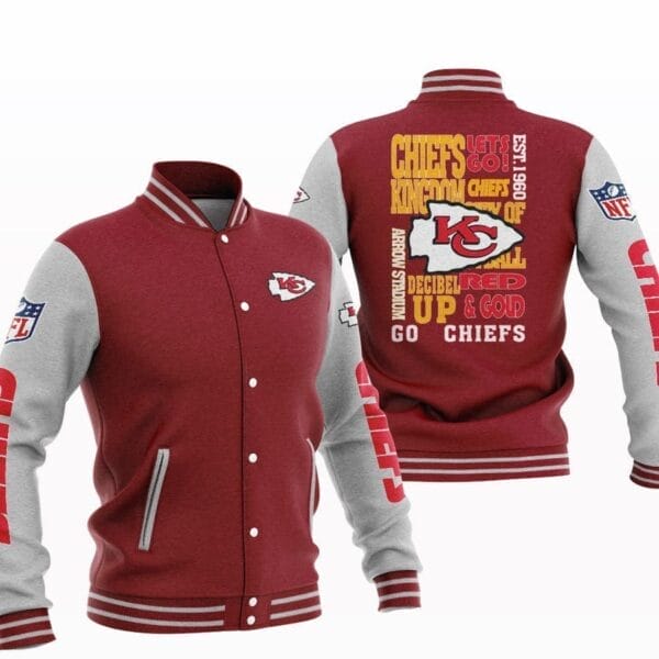 Kansas City Chiefs National Football Conference Unisex Varsity Jacket AMCVJK000044