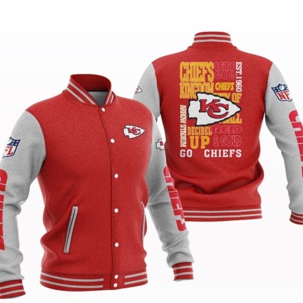 Kansas City Chiefs National Football Conference Unisex Varsity Jacket AMCVJK000045