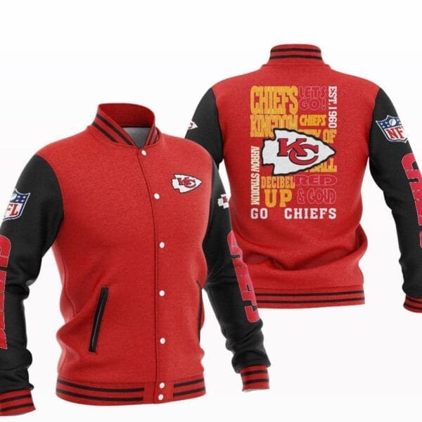 Kansas City Chiefs National Football Conference Unisex Varsity Jacket AMCVJK000047