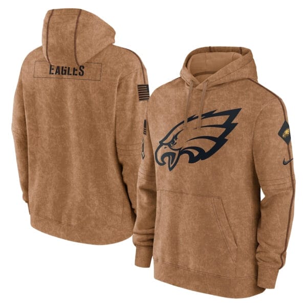 Philadelphia Eagles 2023 Salute To Service Club Pullover Hoodie AMCPHD000007
