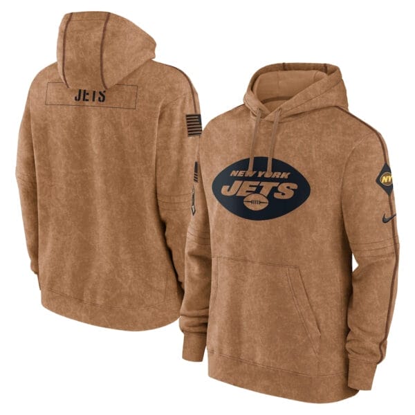 New York Jets 2023 Salute To Service Club Pullover Hoodie AMCPHD000012