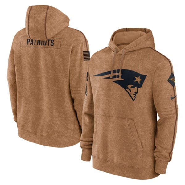 New England Patriots 2023 Salute To Service Club Pullover Hoodie AMCPHD000013