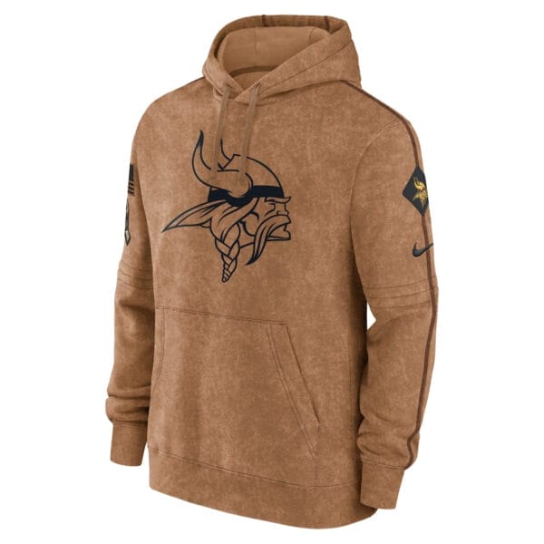 Minnesota Vikings 2023 Salute To Service Club Pullover Hoodie AMCPHD000018 - Image 2