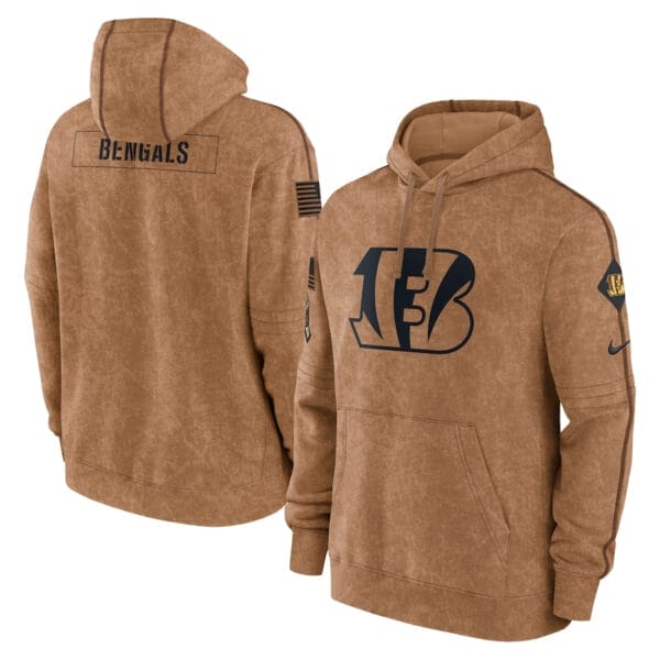 Cincinnati Bengals 2023 Salute To Service Club Pullover Hoodie AMCPHD000021