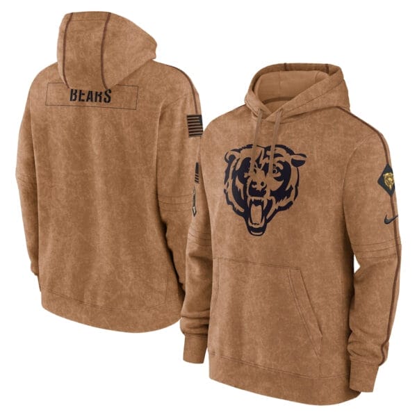Chicago Bears 2023 Salute To Service Club Pullover Hoodie AMCPHD000032