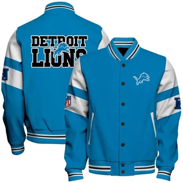 Detroit Lions National Football Conference Unisex Varsity Jacket AMCVJK000005