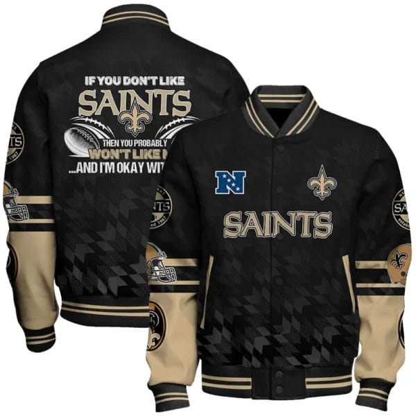 New Orleans Saints National Football Conference Unisex Varsity Jacket AMCVJK000017