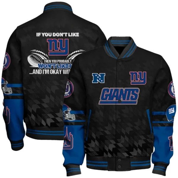 New York Giants National Football Conference Unisex Varsity Jacket AMCVJK000019