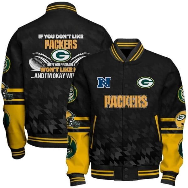 Green Bay Packers National Football Conference Unisex Varsity Jacket AMCVJK000009