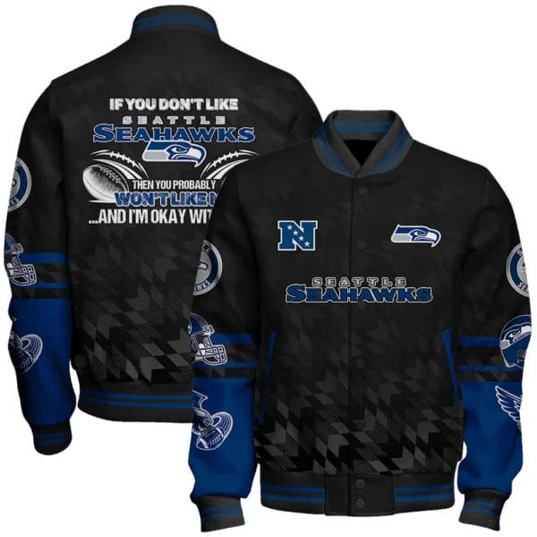 Seattle Seahawks National Football Conference Unisex Varsity Jacket AMCVJK000028