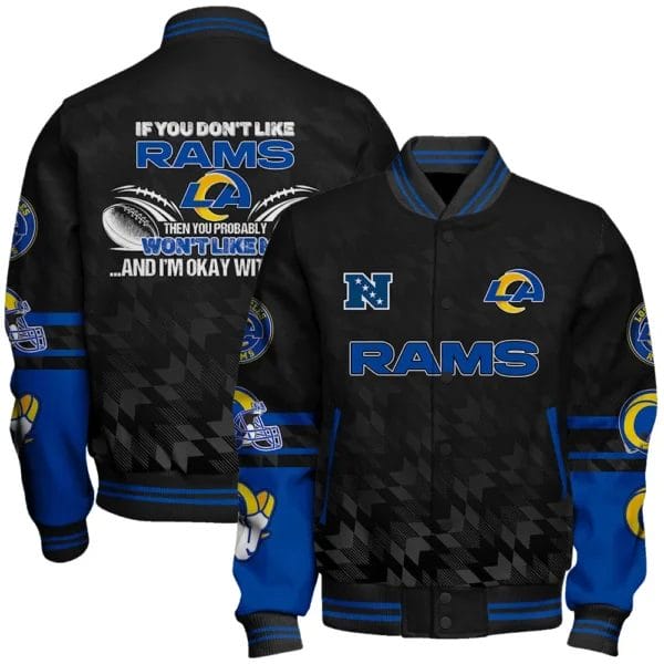 Los Angeles Rams National Football Conference Unisex Varsity Jacket AMCVJK000012