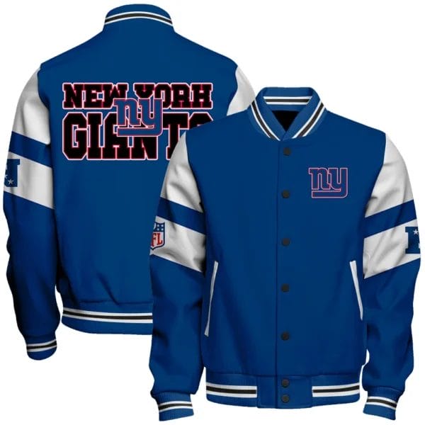 New York Giants National Football Conference Unisex Varsity Jacket AMCVJK000018
