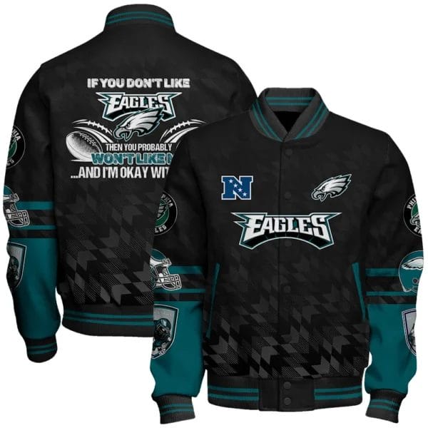 Philadelphia Eagles National Football Conference Unisex Varsity Jacket AMCVJK000022