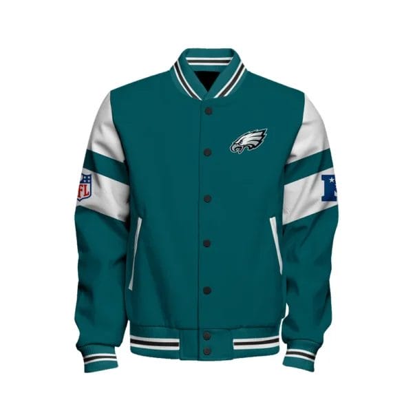 Philadelphia Eagles National Football Conference Unisex Varsity Jacket AMCVJK000021 - Image 2