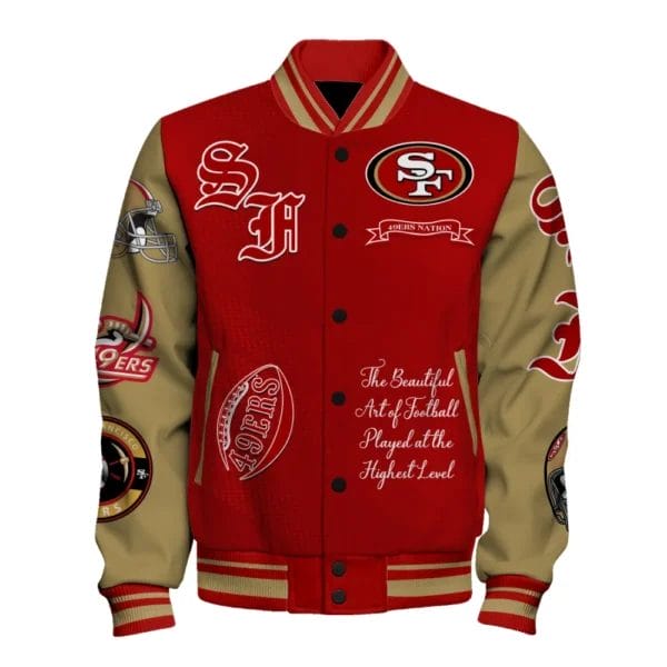 San Francisco 49ers National Football Conference Unisex Varsity Jacket AMCVJK000026 - Image 2