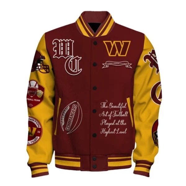Washington Commanders National Football Conference Unisex Varsity Jacket AMCVJK000034 - Image 2