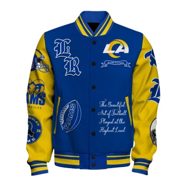 Los Angeles Rams National Football Conference Unisex Varsity Jacket AMCVJK000013 - Image 2