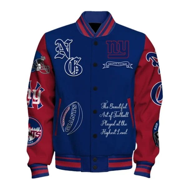 New York Giants National Football Conference Unisex Varsity Jacket AMCVJK000020 - Image 2