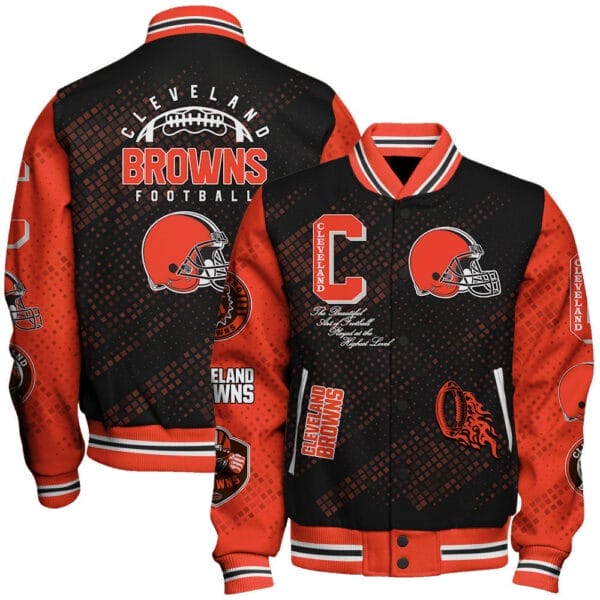 Cleveland Browns National Football Conference Unisex Varsity Jacket AMCVJK000062