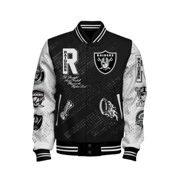 Las Vegas Raiders National Football Conference Unisex Varsity Jacket AMCVJK000060 - Image 2