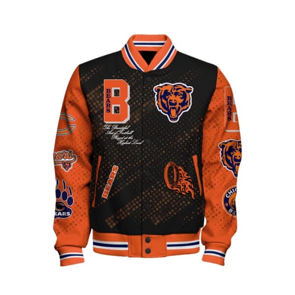 Chicago Bears National Football Conference Unisex Varsity Jacket AMCVJK000057 - Image 2