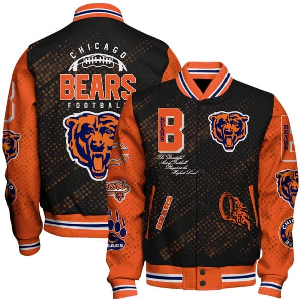 Chicago Bears National Football Conference Unisex Varsity Jacket AMCVJK000057