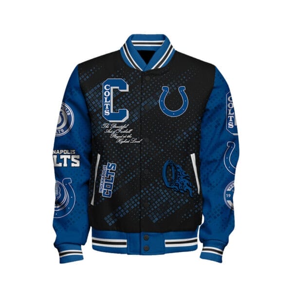 Indianapolis Colts National Football Conference Unisex Varsity Jacket AMCVJK000063 - Image 2