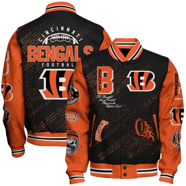 Cincinnati Bengals National Football Conference Unisex Varsity Jacket AMCVJK000061