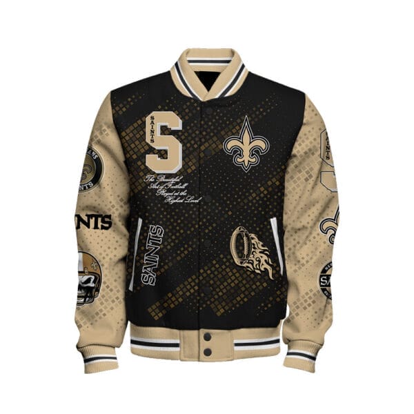 New Orleans Saints National Football Conference Unisex Varsity Jacket AMCVJK000067 - Image 2