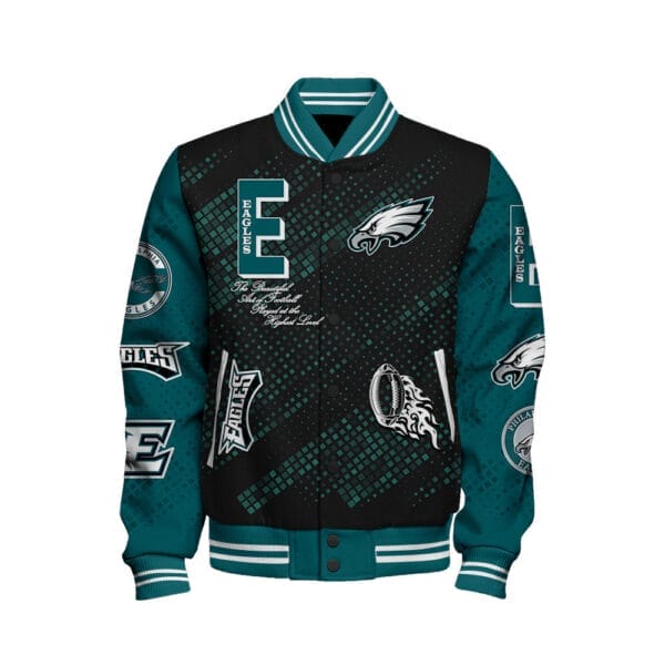 Philadelphia Eagles National Football Conference Unisex Varsity Jacket AMCVJK000064 - Image 2