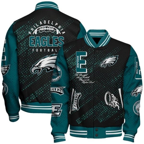 Philadelphia Eagles National Football Conference Unisex Varsity Jacket AMCVJK000064