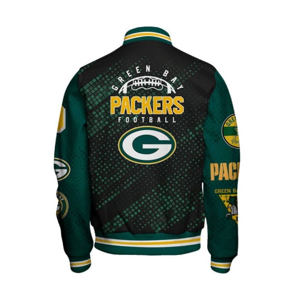 Green Bay Packers National Football Conference Unisex Varsity Jacket AMCVJK000075 - Image 3