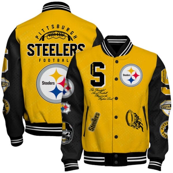 Pittsburgh Steelers National Football Conference Unisex Varsity Jacket AMCVJK000081
