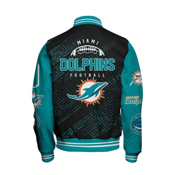 Miami Dolphins National Football Conference Unisex Varsity Jacket AMCVJK000078 - Image 3