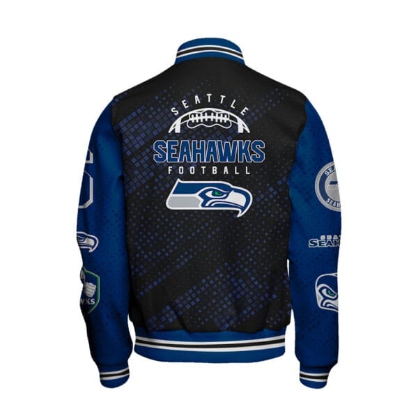 Seattle Seahawks National Football Conference Unisex Varsity Jacket AMCVJK000076 - Image 3