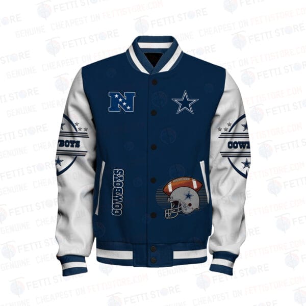 Dallas Cowboys National Football Conference Unisex Varsity Jacket AMCVJK000091 - Image 2