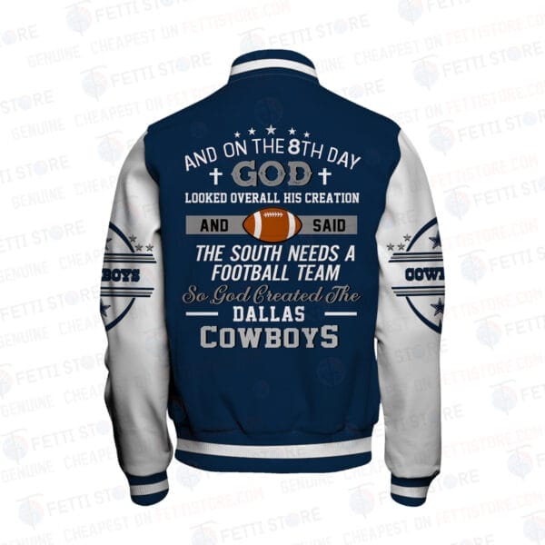 Dallas Cowboys National Football Conference Unisex Varsity Jacket AMCVJK000091 - Image 3